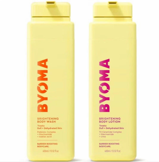 BYOMA BRIGHTENING BODY WASH AND BODY LOTION DUO (400ml)