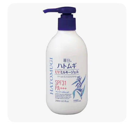 Hatomugi SPF31+ PA++++ Sunscreen
250ml - High Protection Sun Protection...