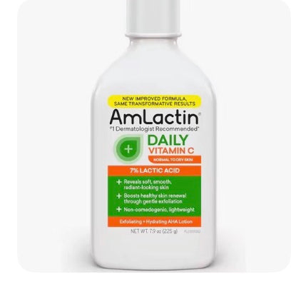 AmLactin Daily Vitamin C Lotion - 7.9
Body Lotion with 7% Lactic Acid (225g)