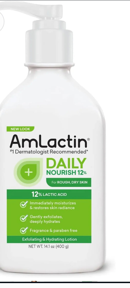 AmLactin Daily Nourish Body Lotion with 12% Lactic Acid (400g)